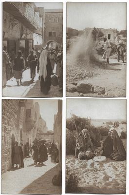 19 Photo Postcards - Jerusalem, Palestine, WWI. 19 Postcards showing photo images of Palestine 