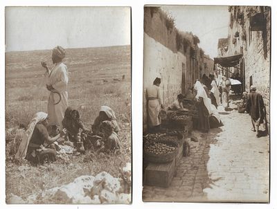 19 Photo Postcards - Jerusalem, Palestine, WWI. 19 Postcards showing photo images of Palestine 