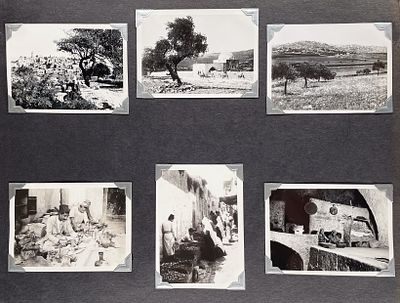 Photo Album - Palestine. Album Containing approximately 34 Photographs Depicting Landscapes and 