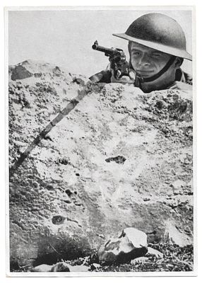 British Soldier in Palestine - German Propaganda Photo. Photp, apparently part of a propaganda 