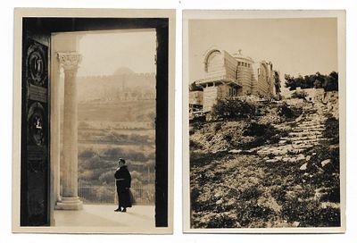 16 Photos of Jerusalem - Albina Brothers, Palestine. Two complete photograph sets of Jerusalem 