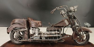 End of Workday Style Model Soft Tail Motorcycle. Size: 8.5"H x 18"W x 4"D Condition: Shipping: 