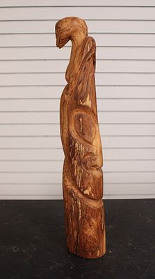 Oceania, Ambrym Vanuatu, Carved Figure. Size: 19"H x 3.5"W x 2.5"D Condition: Shipping: There 
