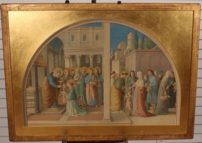 After Fra Angelico, St Stephen, Chromolithograph. After Fra Angelico, St Stephen, St. Peter. 