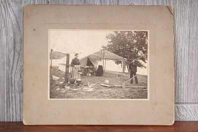 Early Camp Photograph, Stormville, NY. Early Camp Photograph. 19th C Stormville, NY scene. Frame 