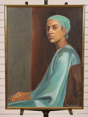 Alice Goldsmith, Realist Portrait Size: 24.5"T x 18.5"W Condition: Shipping: There are several 