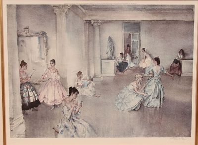 W Russell Flint, Casual Assembly, Lithograph. Pencil signed. Size: 30.5"H x 36.5"W Condition: 