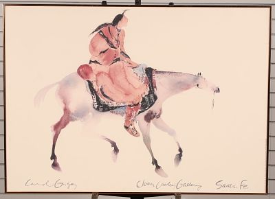 Joan Cawley Gallery, Carol Grigg Art Poster. Size: frame 26"H x 36"W Condition: Shipping: There 