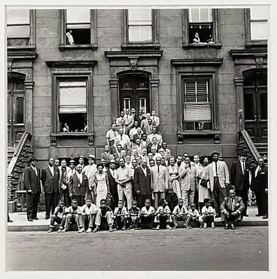 Art Kane, Great Day in Harlem, Photograph. Featuring Jazz greats such as Dizzy Gillespie and 