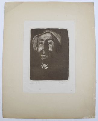 1898 Portrait Print, German, Winckel. Portrait print dated 1898 by Friedrich Wilhelm Ludwig 