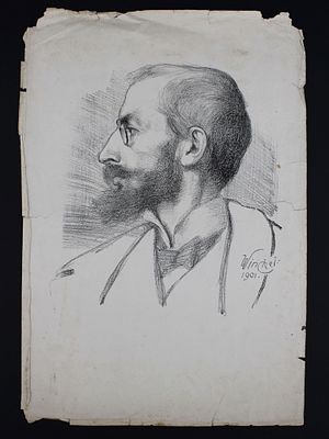 Richard Winckel- Etching. Friedrich Wilhelm Ludwig Richard Winckel (1870-1941). Professor at The 