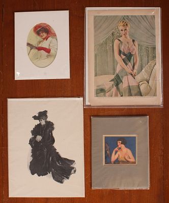 Collection of Vintage Pinup Ephemera. Size: largest 14"H x 11"W Condition: Shipping: There are 