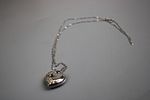 Silver Heart Locket on Silver ChainImage - 2
