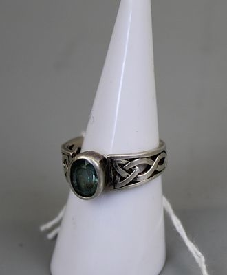 Silver Celtic Ring - Approx Size N