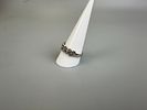 Silver Diamond Set Ring.- Approx Size UImage - 2