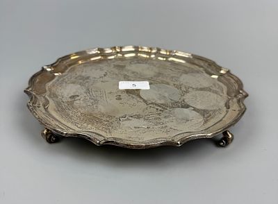 Hallmarked Silver Salver - Approx W 558g