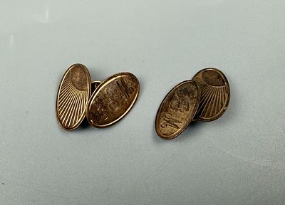 Pair of 9ct Gold Cufflinks Approx. Weight 4.7g