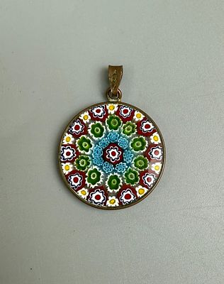 Milliefiori Glass of Venice Murano Pendant
