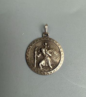 Silver St Christopher Pendant