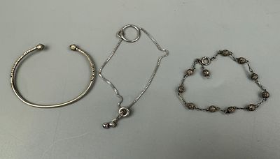 3 Silver Bracelets
