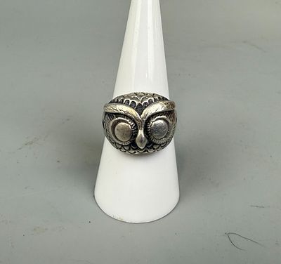 Silver Owl Themed Ring