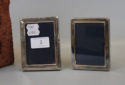 2 Small Hallmarked Silver Photo Frames