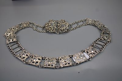 Hallmarked Silver Belt Approx 198.8g