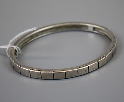 Heavy Silver Bangle - Approx 25.2g