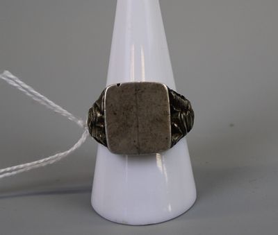 Heavy Silver Signet Ring - Approx 14.1g Approx. Size - S