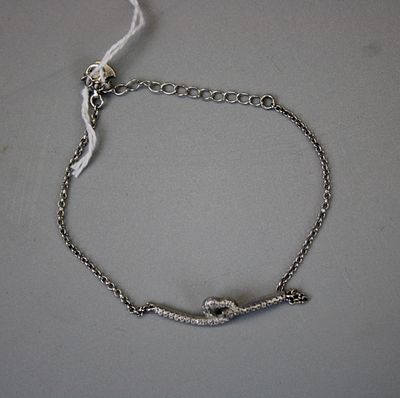 Silver Stone Set Bracelet