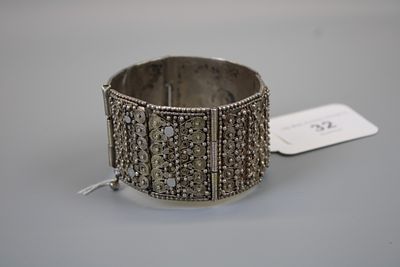 Heavy Silver (tested) Cuff Bracelet - Approx 78g
