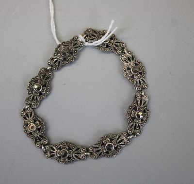 Vintage Silver Marcasite Bracelet Approx. Weight 14.3g