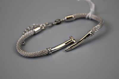 Silver Nail Bracelet