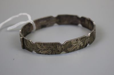 Heavy Hallmarked Silver Bangle - Approx 21g