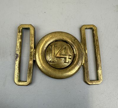 Antique Military Brass Belt Buckle