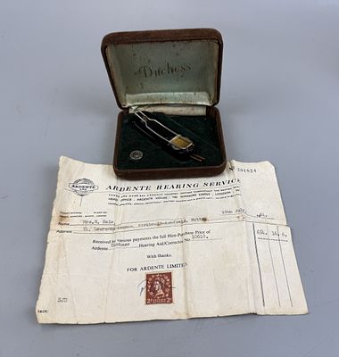 1960's Ardente Duchess Hearing Aid in Original Box