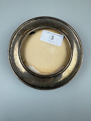 Hallmarked Silver Circular Mirror (no glass &amp; damage to back)