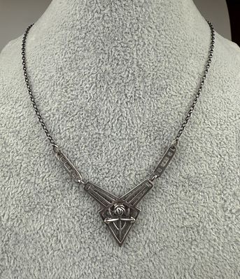 Silver Rennie Macintosh Style Necklace