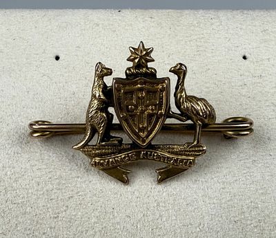 9ct Gold Advance Australia Brooch - Approx. 1.6g