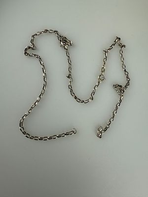 9ct White Gold Necklace A/F - Approx. W 2g