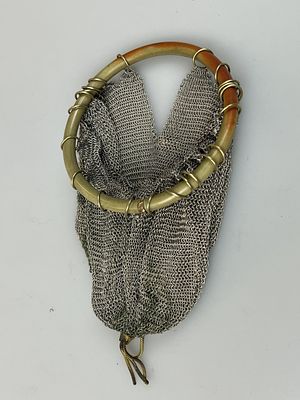 Art Deco Chainmail Bangle Purse Bag
