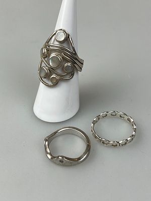 Three Silver Rings