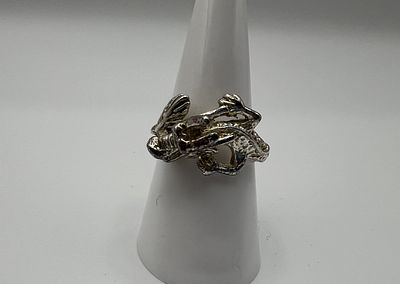 Silver Dragon Design ring