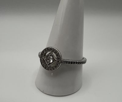 Silver Stone Set Ring size U&frac12;