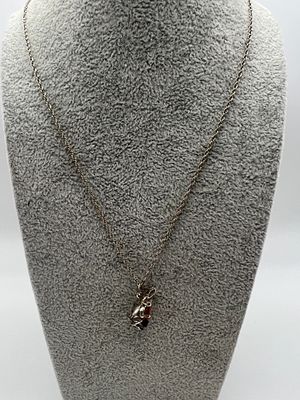 Silver Rabbit Pendant On Silver Chain