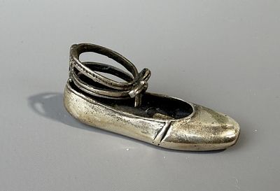 Small Italian 800 Silver Ballet Shoe Approx. 11g