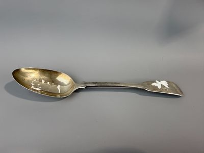 Georgian Hallmarked Silver Spoon Approx 72g