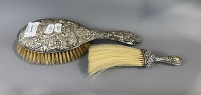 Two Hallmarked Silver Brushes