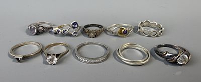 Ten Silver Rings