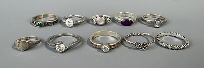 Ten Silver Rings.